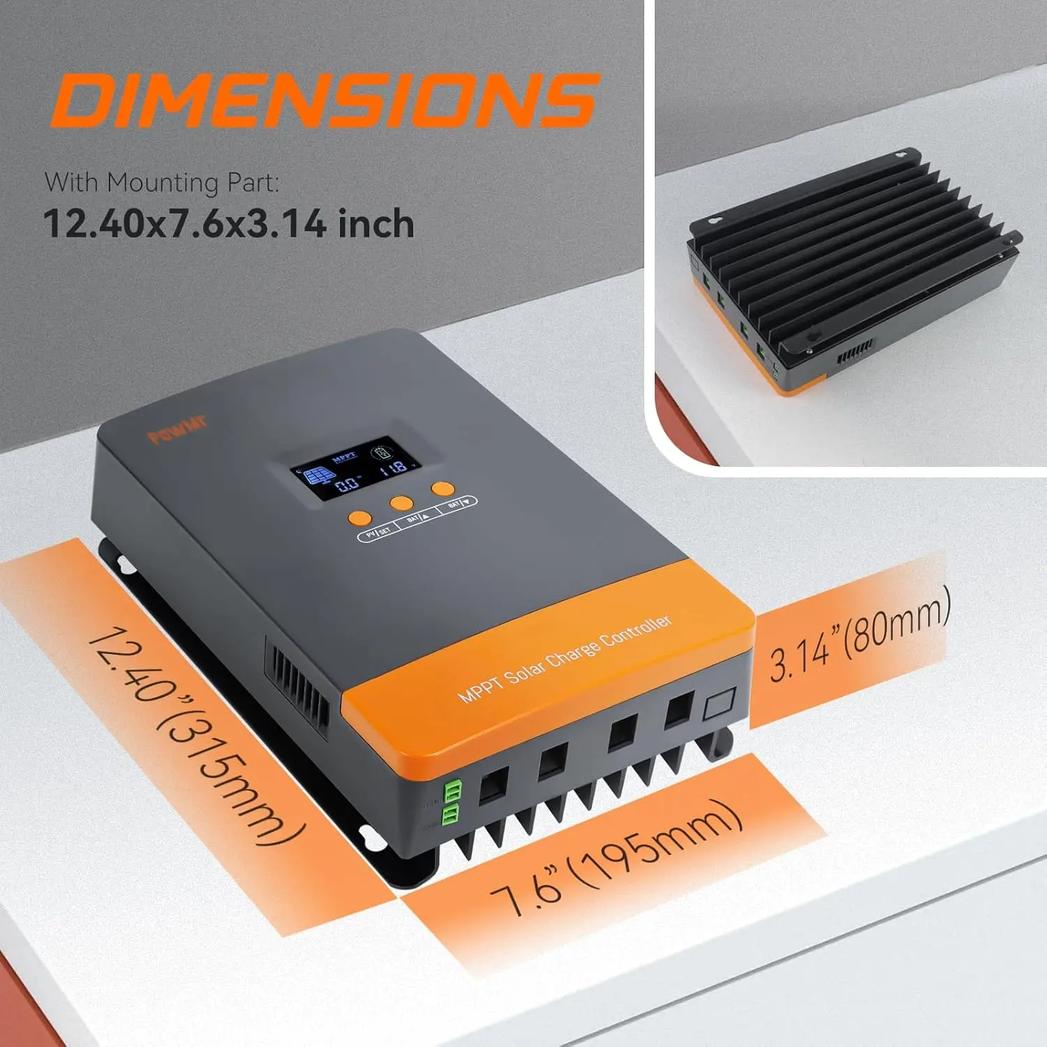 PowMr Hot Sale 12V 24V 48V Bat - Charge Controller Solar ulasan dan harga