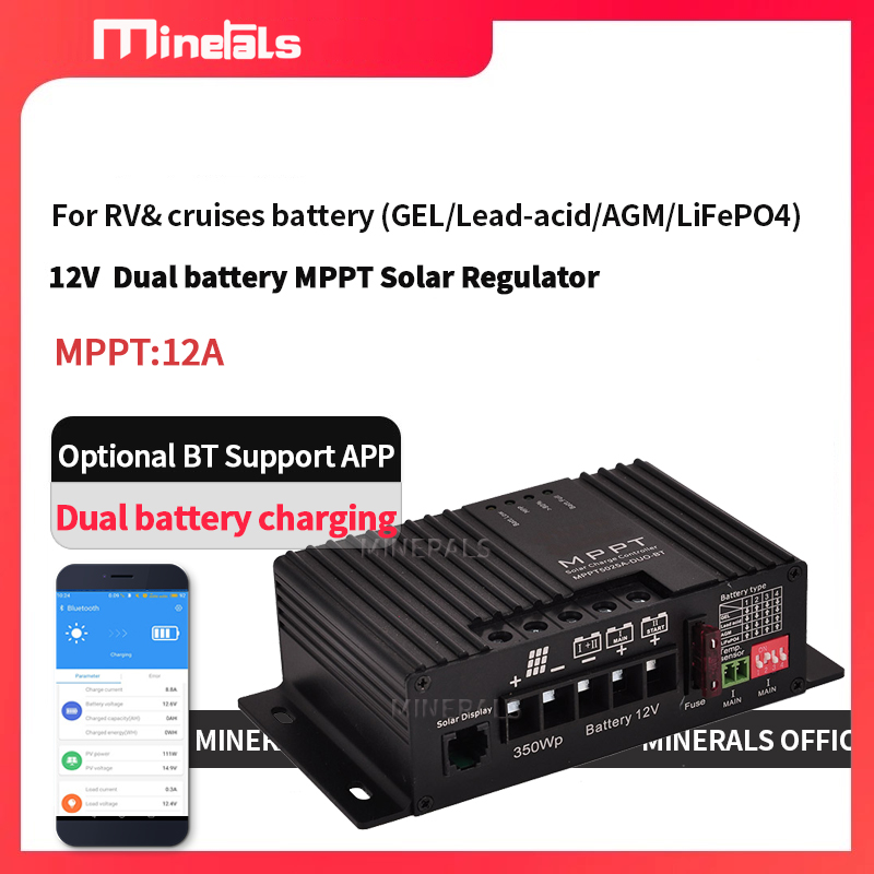 MPPT5012 12V/24V 12A Smart Sol - Charge Controller Solar ulasan dan harga
