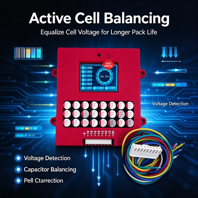 Active Balancer 4S 6S 8S Lithi - Lithium Battery 12V ulasan dan harga