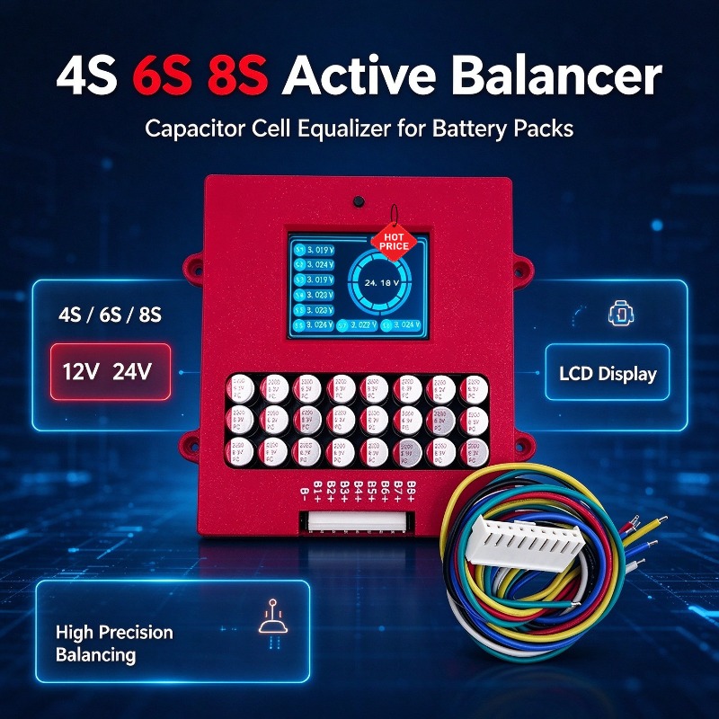 Active Balancer 4S 6S 8S Lithi - Lithium Battery 12V ulasan dan harga